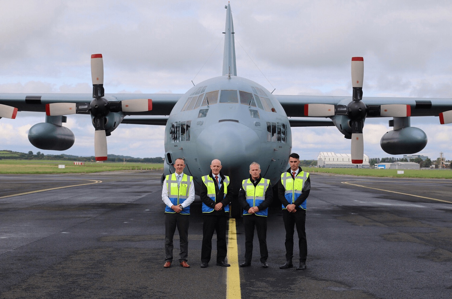 The US Alliance ground handling team on the ramp at Shannon Airport